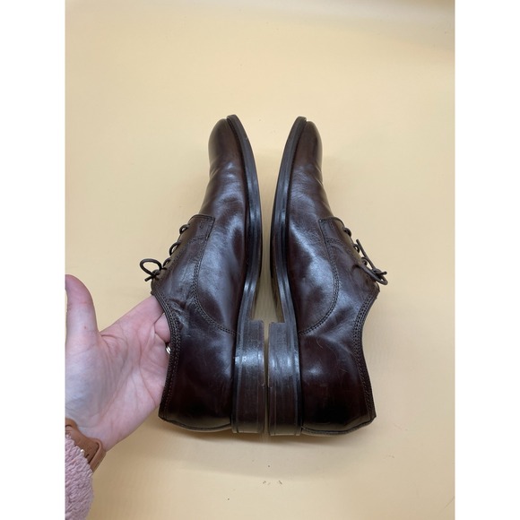Johnston & Murphy Shoes Mens 11 M Oxford Lace Up 15-7933 Brown Leather - Picture 5 of 8
